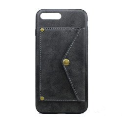 iPhone 8 Plus / 7 Plus Clip On Pocketbook Armor PU Leather Case (Black)